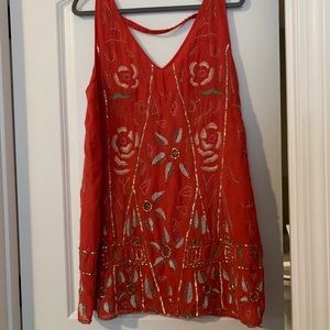 FP beaded shift dress